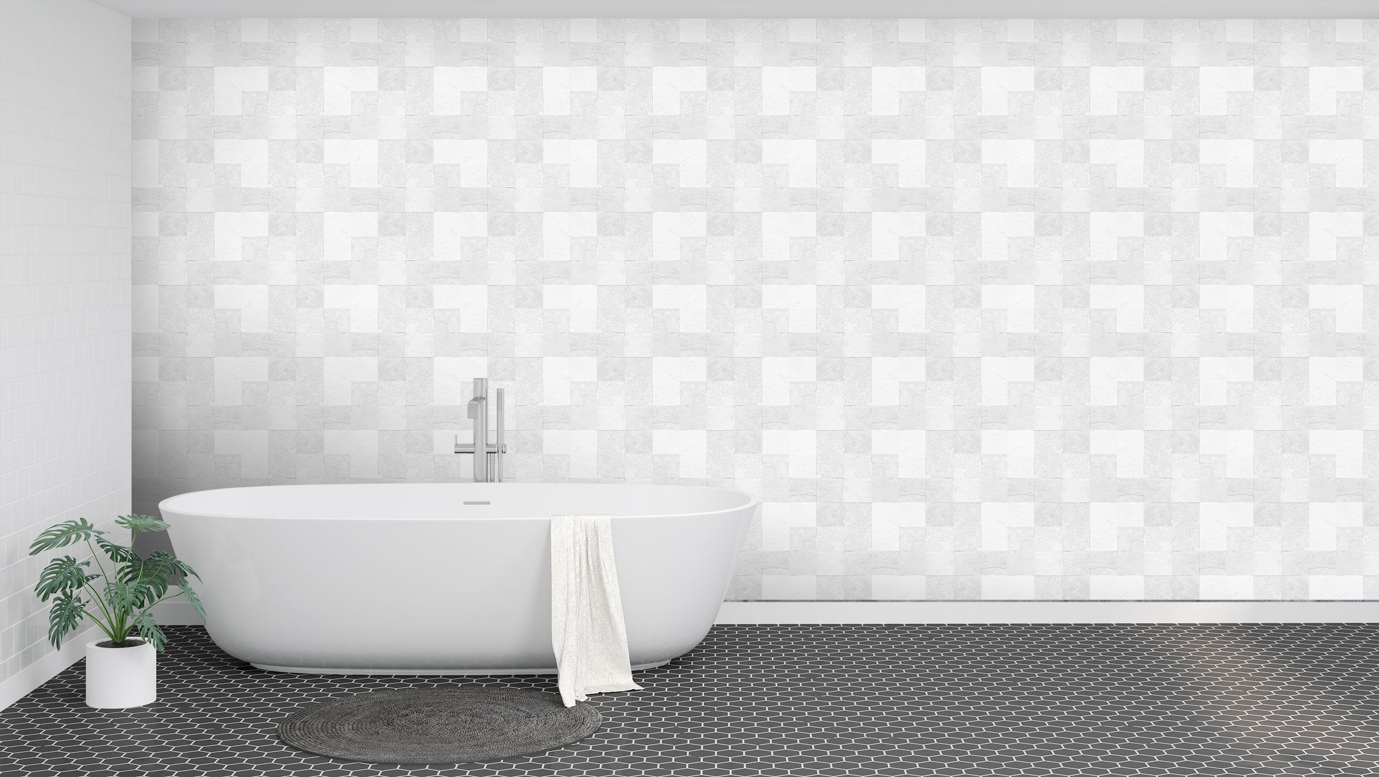 3D Square Style 011 Marble Tile Texture Wallpaper AJ Wallpaper 2 