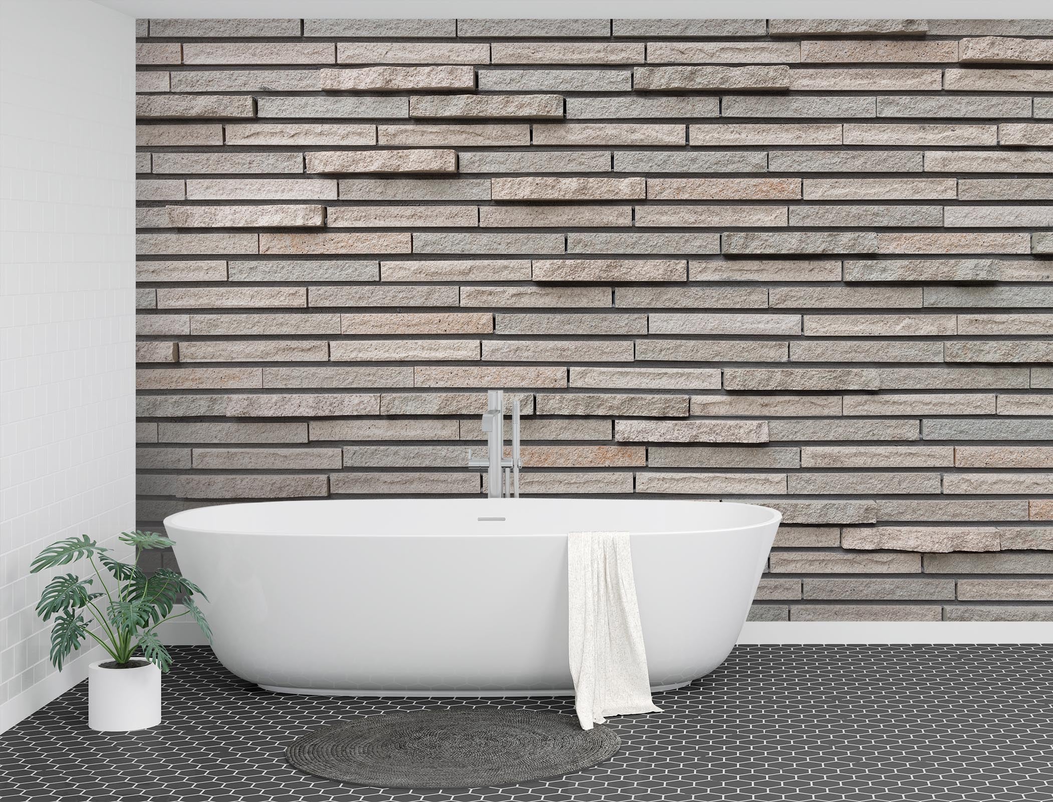 3D Concave Slate Wall 63 Wall Murals