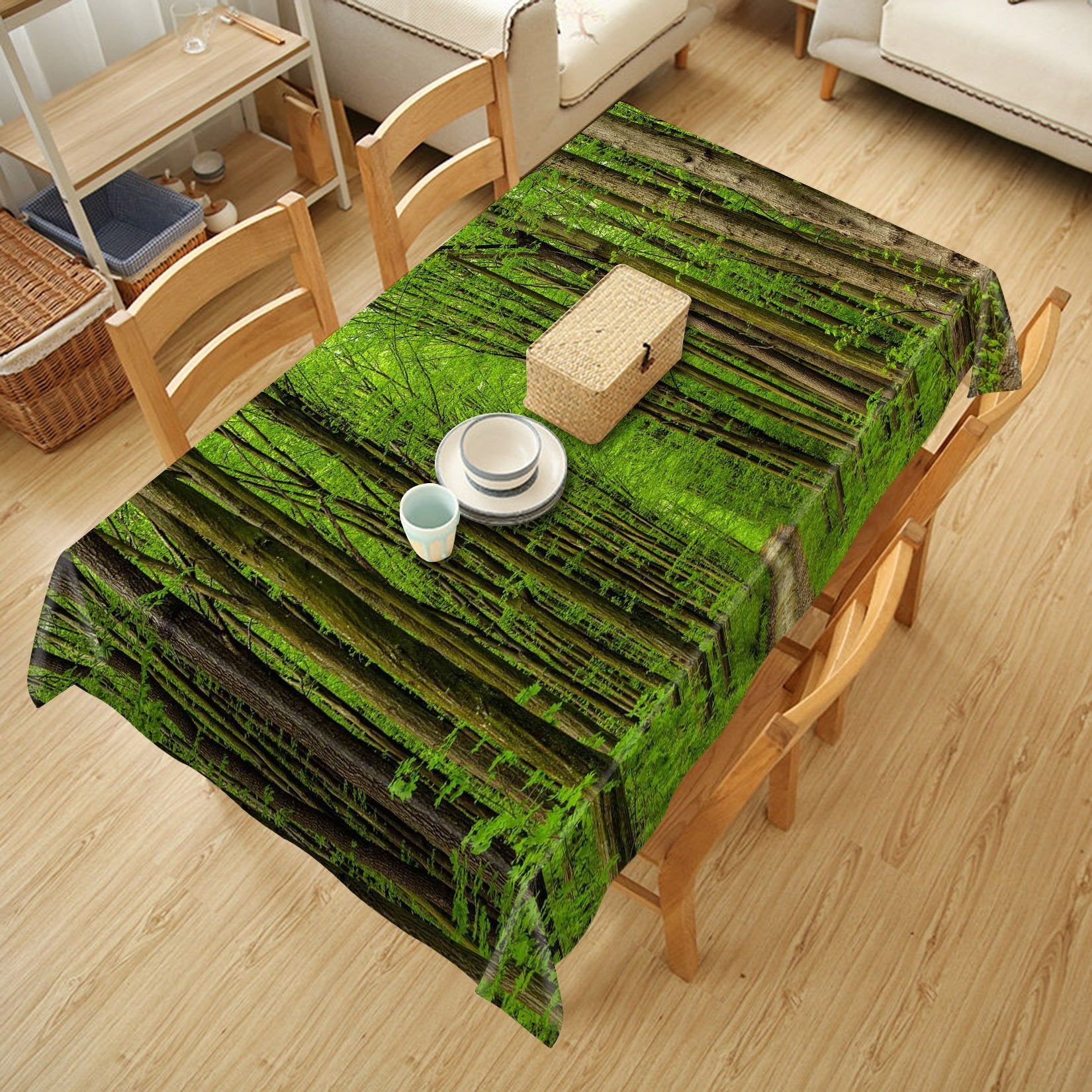 3D Forest Path 551 Tablecloths Wallpaper AJ Wallpaper 