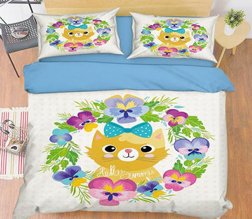 3D Brown Cat 080 Bed Pillowcases Quilt Wallpaper AJ Wallpaper 