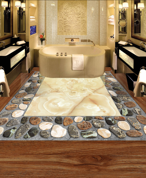 3D Marble 149 Floor Mural Wallpaper AJ Wallpaper 2 
