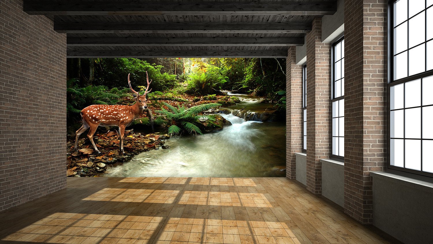 3D Sika Deer 745 Wallpaper AJ Wallpaper 