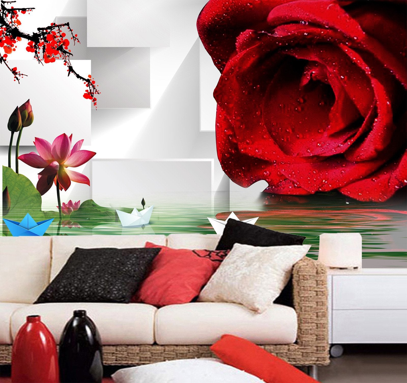 3D Rosy Petal Flower 6 Wallpaper AJ Wallpaper 2 