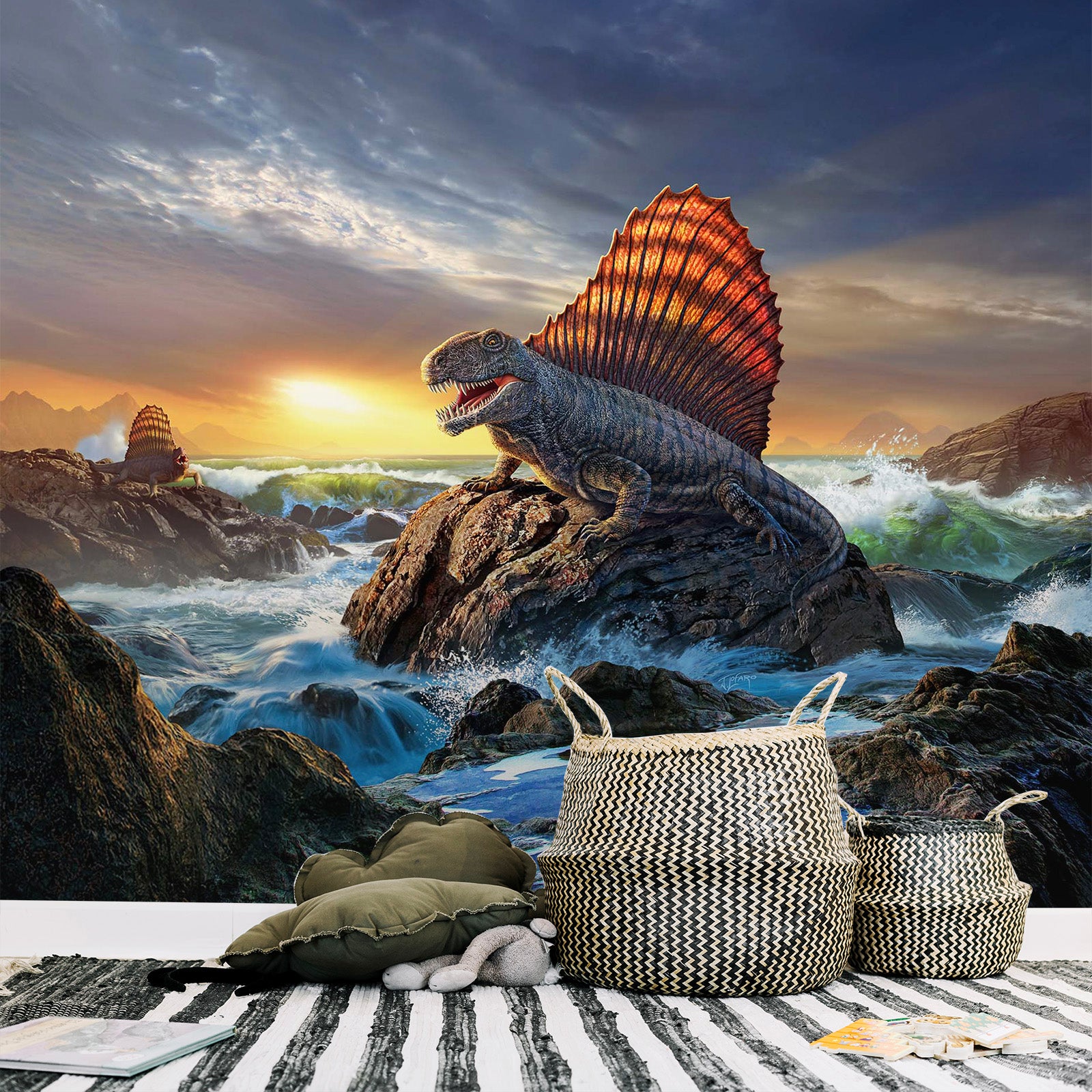 3D Dimetrodon 103 Jerry LoFaro Wall Mural Wall Murals