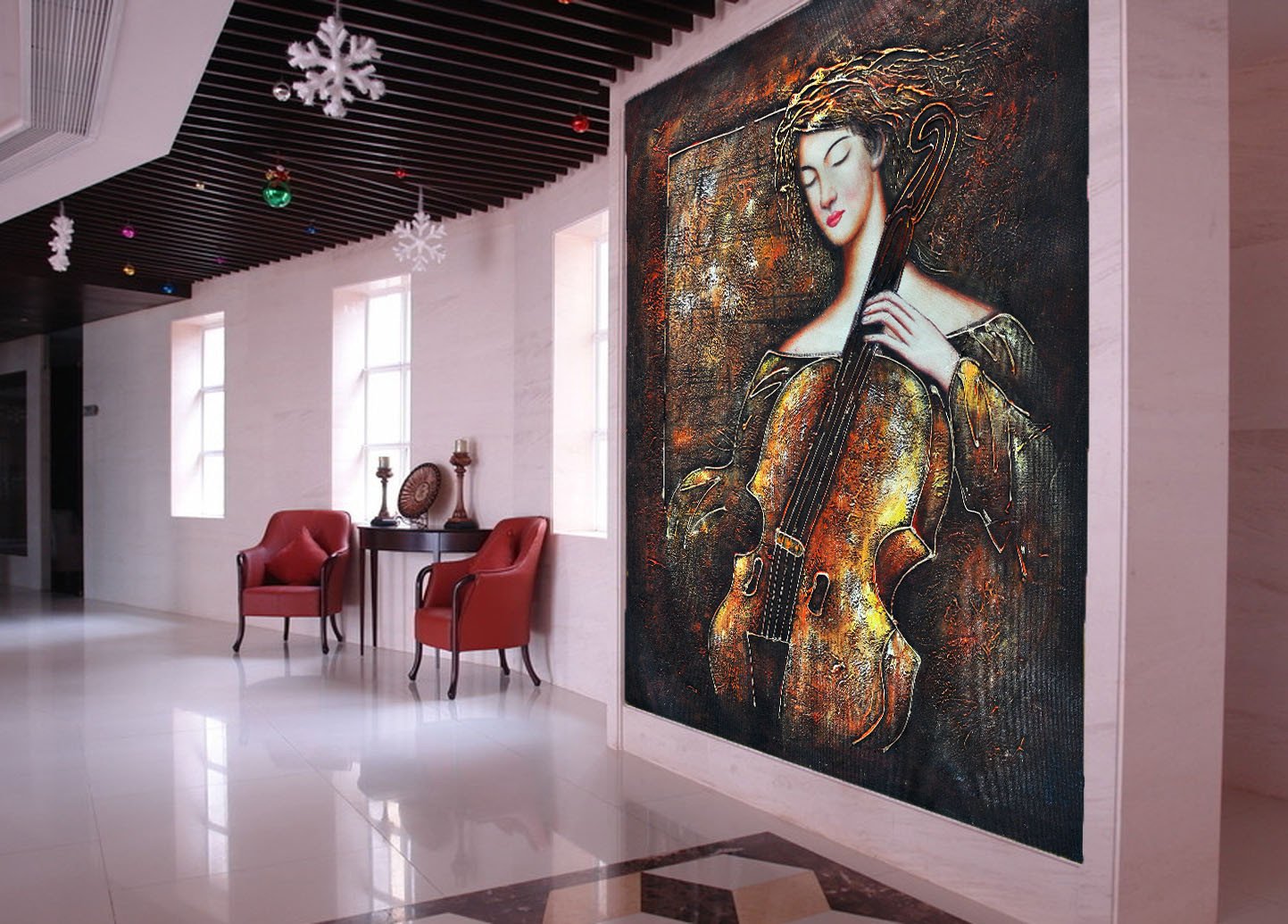 Play Cello Woman Wallpaper AJ Wallpaper 