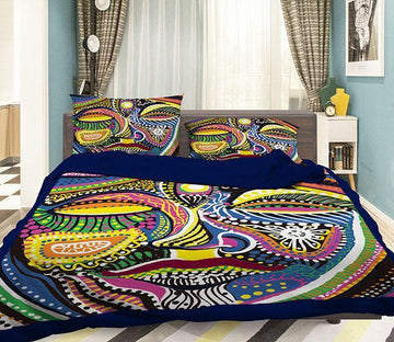 3D Colorful Face 100 Bed Pillowcases Quilt Wallpaper AJ Wallpaper 