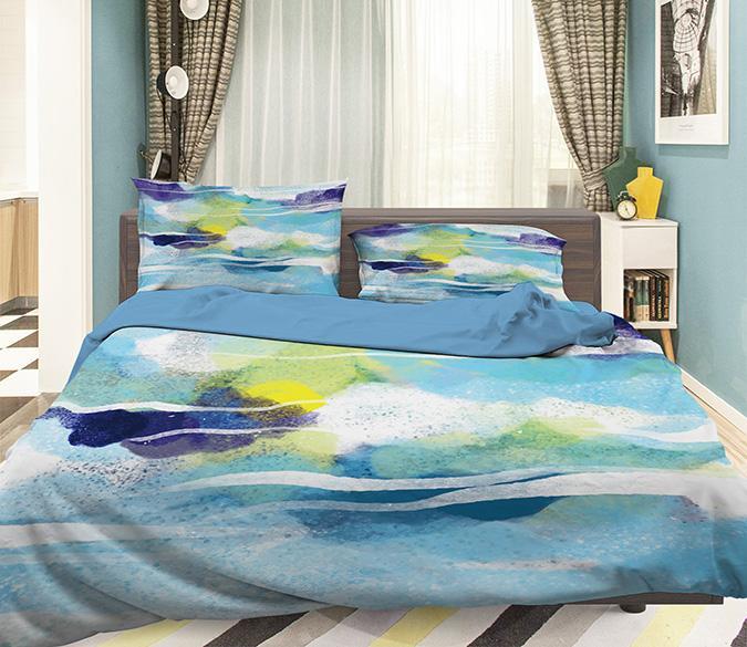 3D Abstract Rivere 101 Bed Pillowcases Quilt Wallpaper AJ Wallpaper 