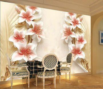 3D Beautiful sculpture flower bloom Wallpaper AJ Wallpaper 1 