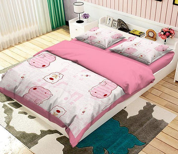 3D Line Bear 108 Bed Pillowcases Quilt Wallpaper AJ Wallpaper 