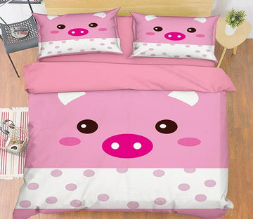 3D Pig Nose 109 Bed Pillowcases Quilt Wallpaper AJ Wallpaper 