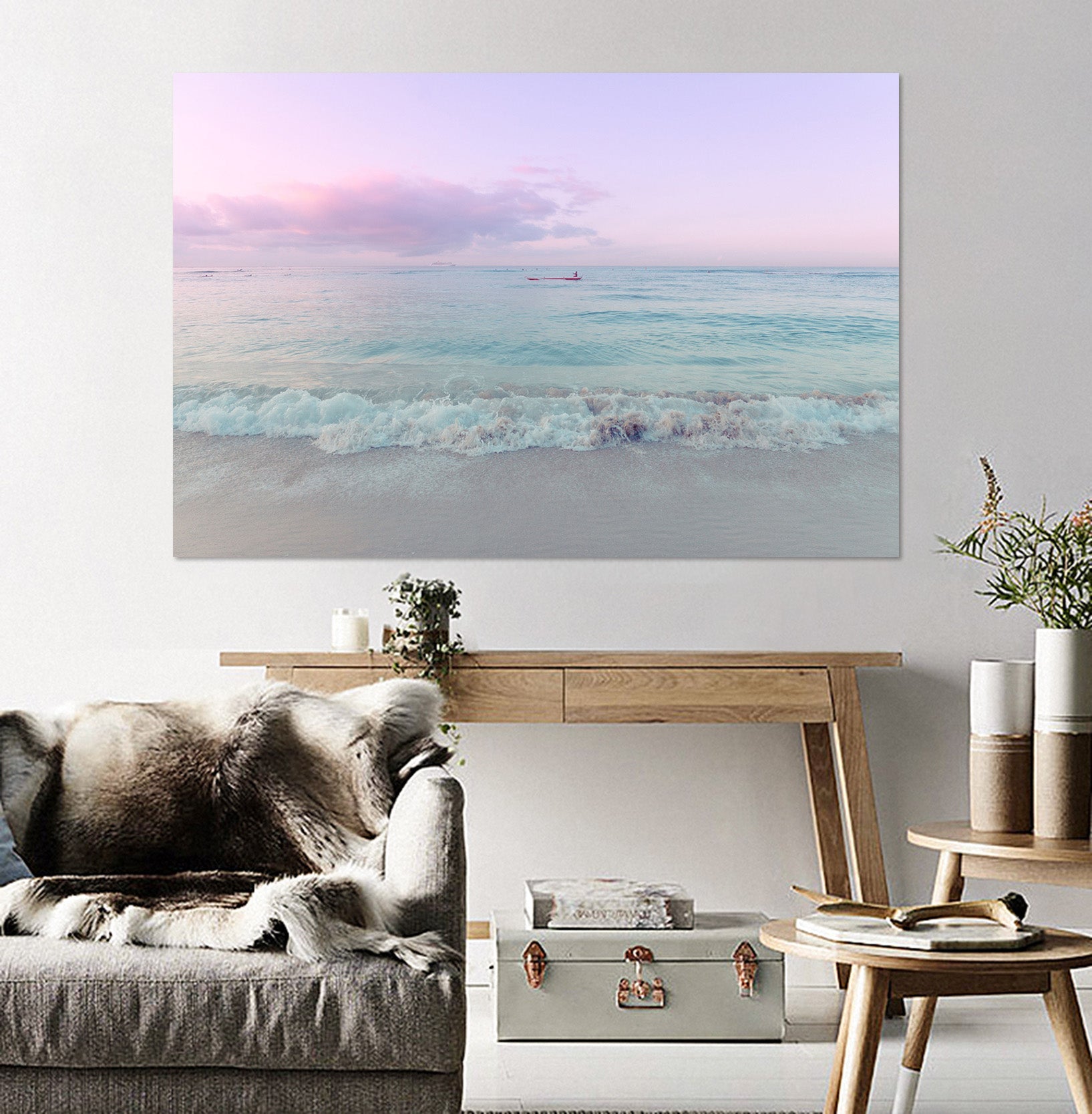 3D Purple Sky 024 Noirblanc777 Wall Sticker