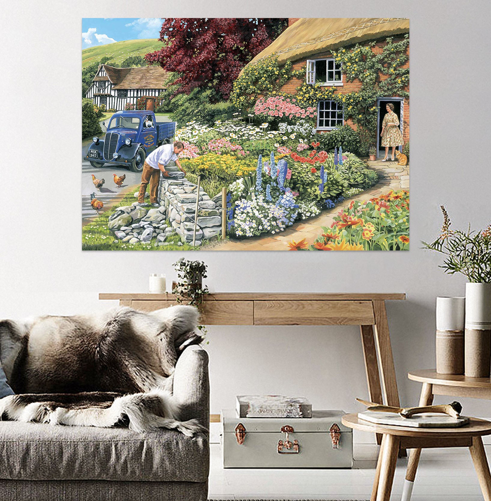 3D Drystone Walling 032 Trevor Mitchell Wall Sticker