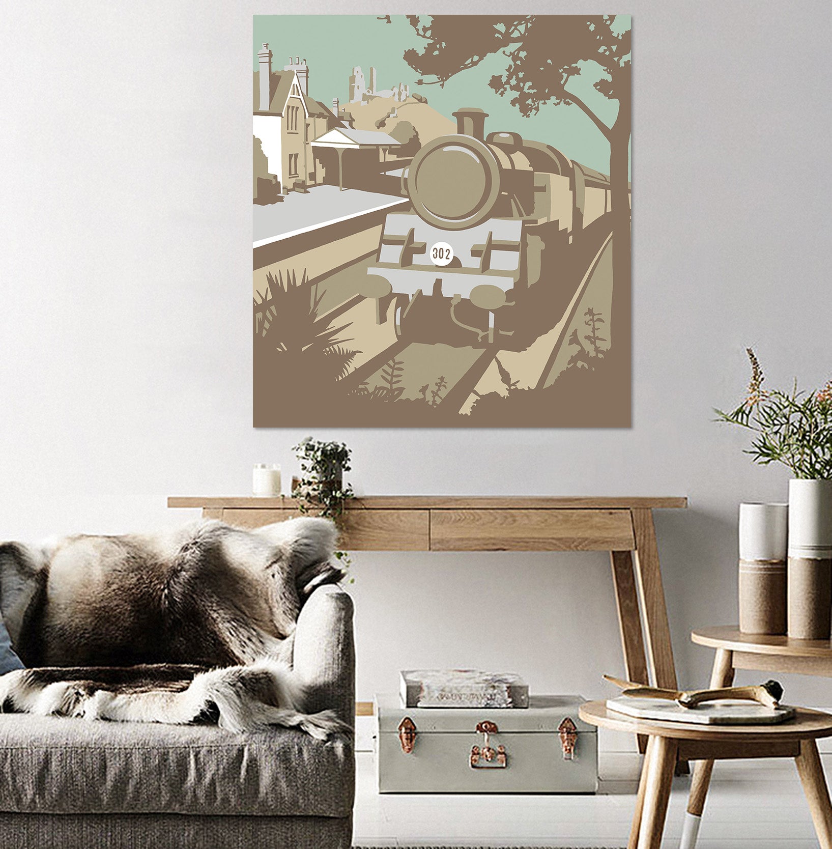 3D Swanage Railway 019 Steve Read Wall Sticker