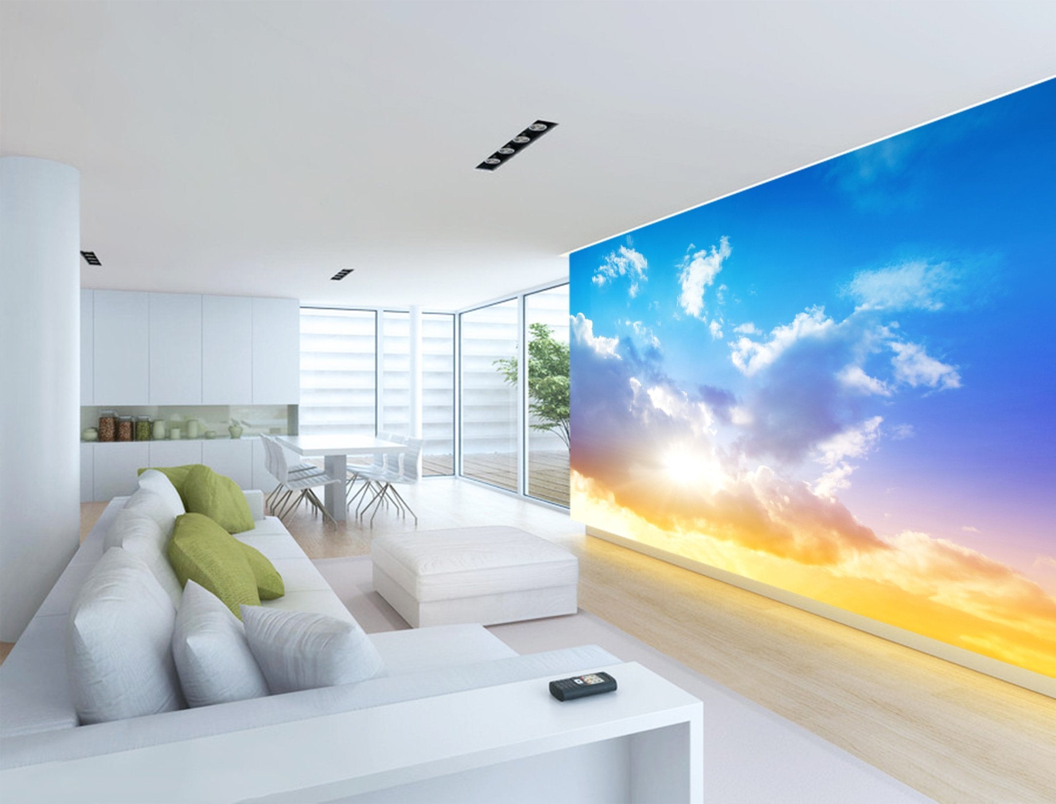3D Blue Sky Sunshine 765 Wallpaper AJ Wallpaper 