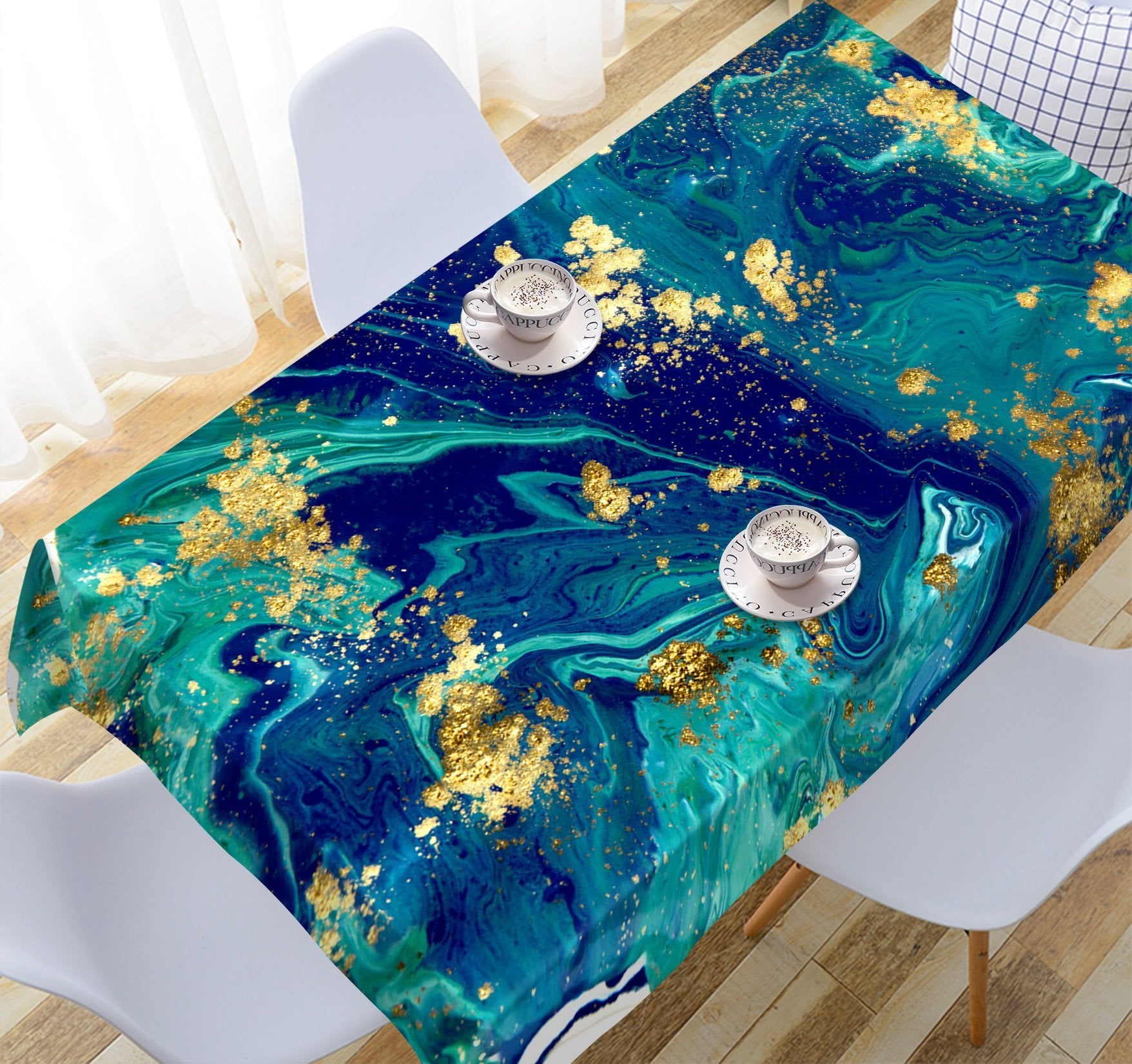 3D Sands Dark Green 22 Tablecloths Wallpaper AJ Wallpaper 