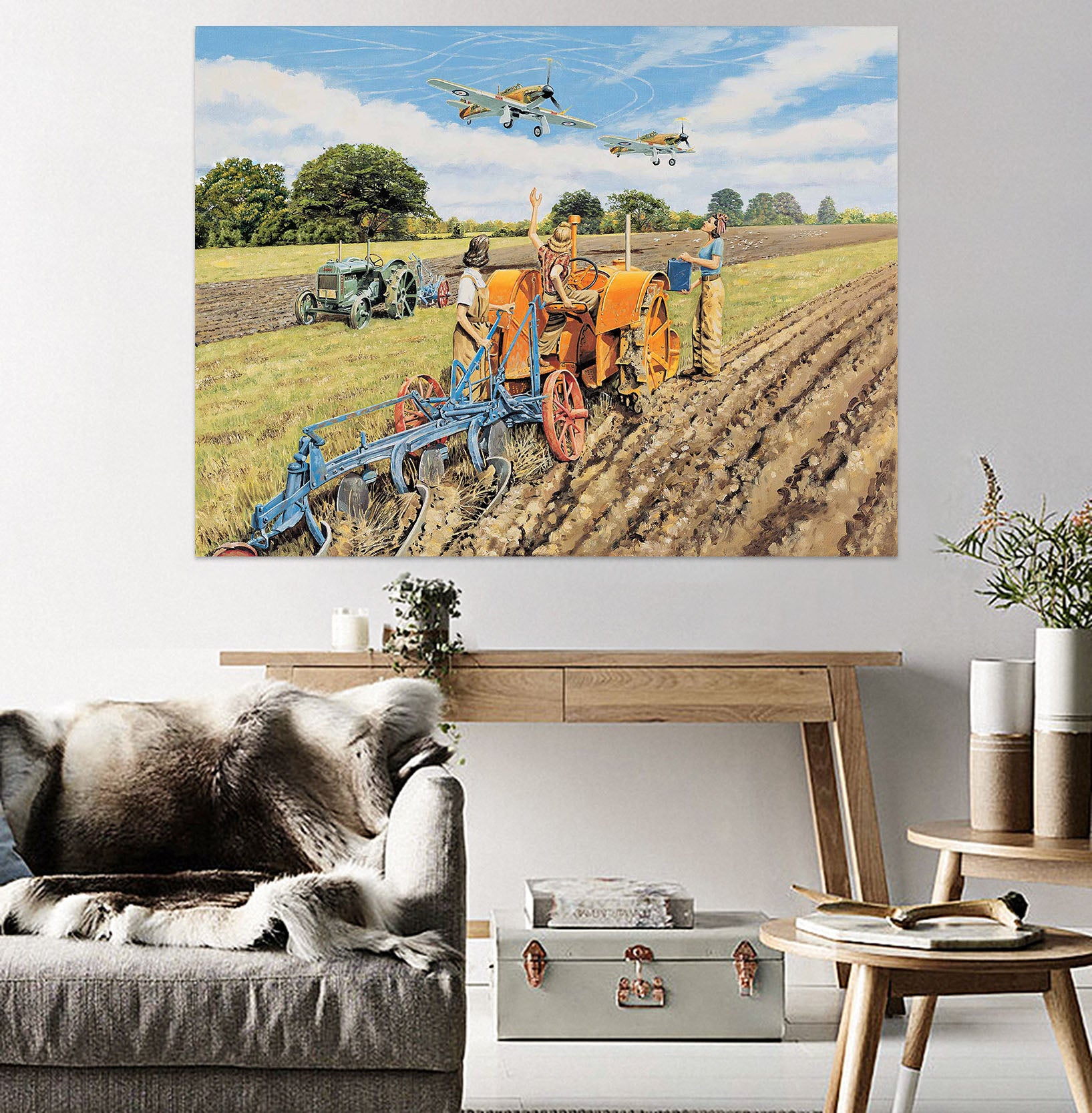 3D Ploughing For Britain 056 Trevor Mitchell Wall Sticker