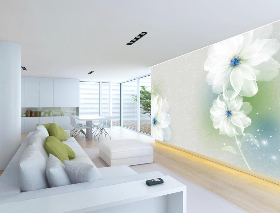 3D Pure White Flower 477 Wallpaper AJ Wallpaper 