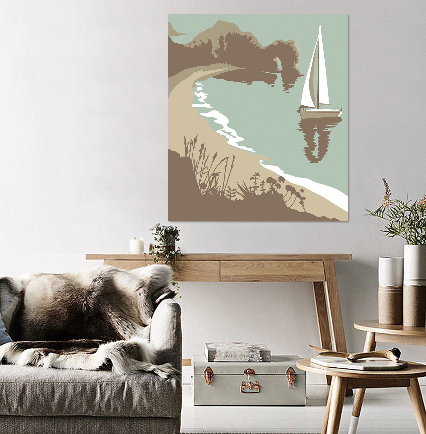 3D Durdle Door 026 Steve Read Wall Sticker