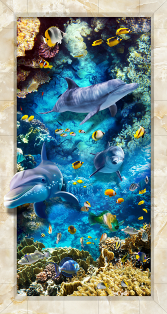 3D Coral Sea Floor Mural Wallpaper AJ Wallpaper 2 