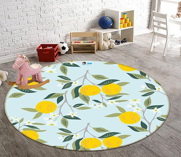 3D Graffiti Fuit 319 Round Non Slip Rug Mat Mat AJ Creativity Home 