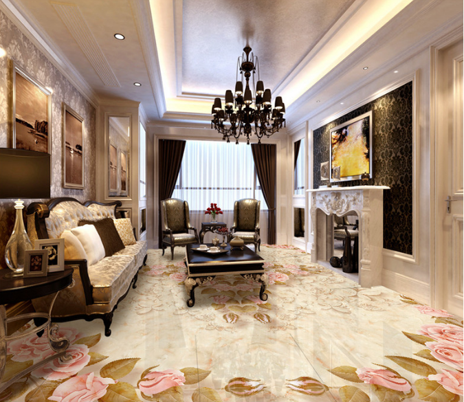 3D Small Flowers 261 Floor Mural Wallpaper AJ Wallpaper 2 