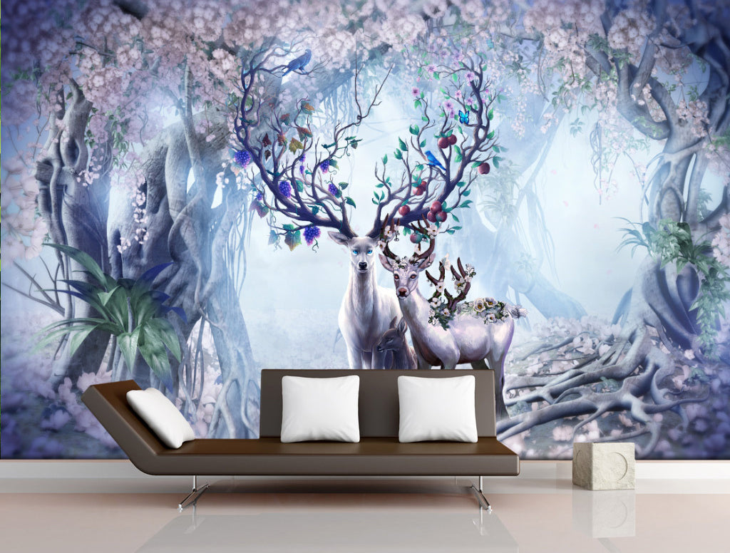 3D Flower Forest WG371 Wall Murals