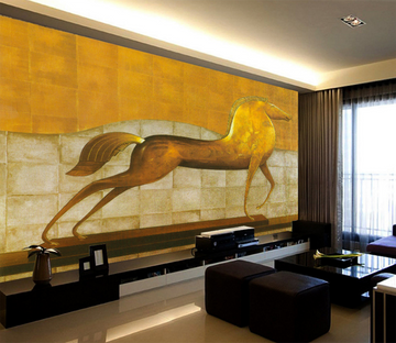 3D Carved Horse 164 Wallpaper AJ Wallpaper 