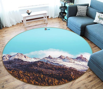 3D Snow Mountain 231 Round Non Slip Rug Mat Mat AJ Creativity Home 