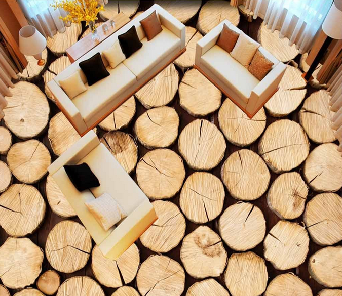 3D Wood 122 Floor Mural Wallpaper AJ Wallpaper 2 