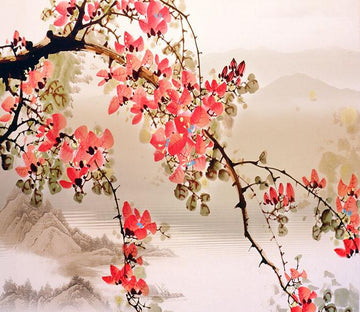 Flowers Bloom And Mountain Wallpaper AJ Wallpaper 1 