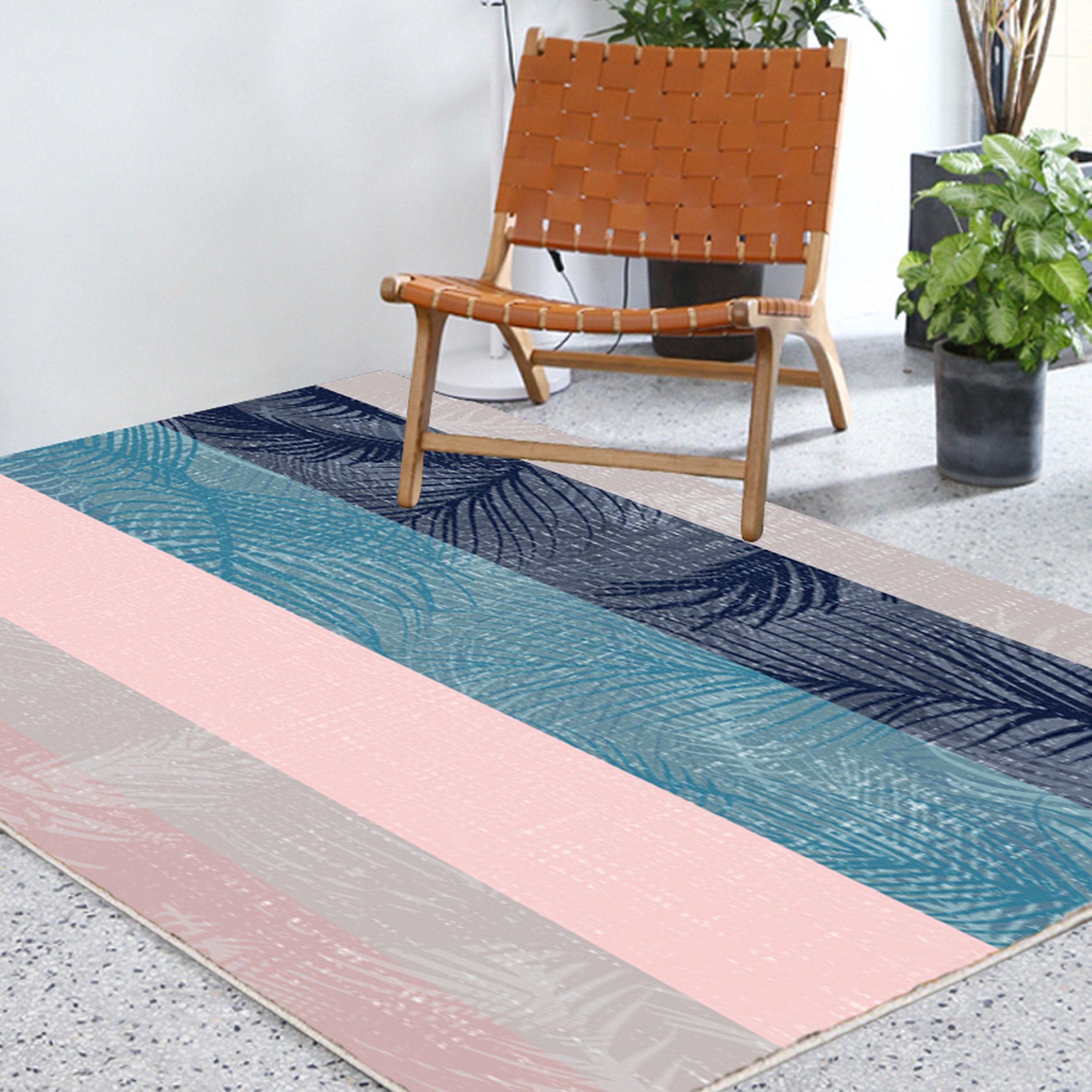 3D Color Stripe WG283 Non Slip Rug Mat Mat AJ Creativity Home 