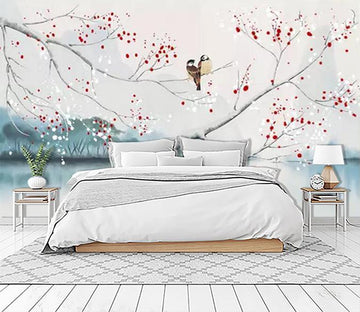 3D Plum Bird 251 Wallpaper AJ Wallpaper 