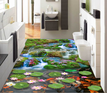 3D Fine Water 023 Floor Mural Wallpaper AJ Wallpaper 2 