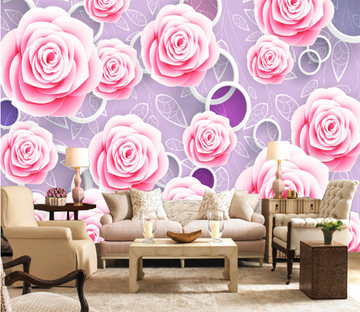 3D Bright Roses 484 Wallpaper AJ Wallpaper 
