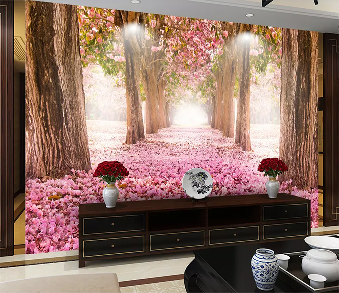 3D Cherry Blossoms Petal 426 Wallpaper AJ Wallpaper 2 