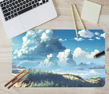 3D Black Cloud Grass 102 Desk Mat Mat AJ Creativity Home 
