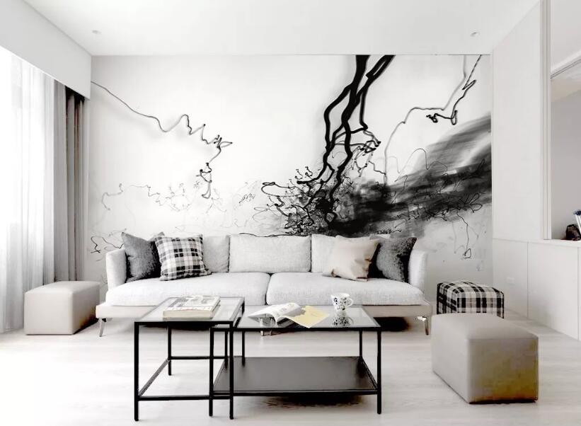 3D Abstract Ink WG583 Wall Murals