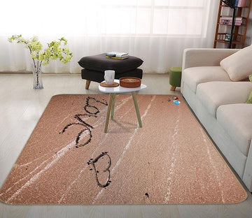 3D Love Beach 047 Non Slip Rug Mat Mat AJ Creativity Home 