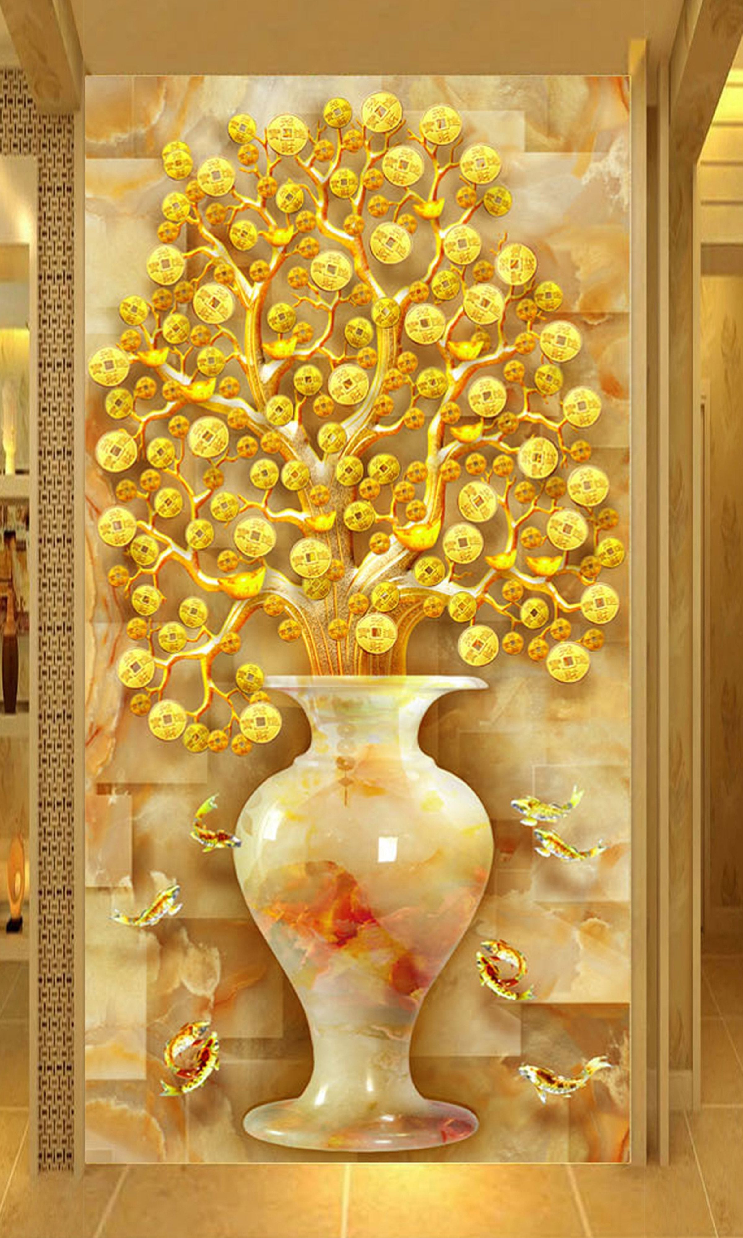 ASTRA WALL - EARTH Vase mural en métal By BLOSS