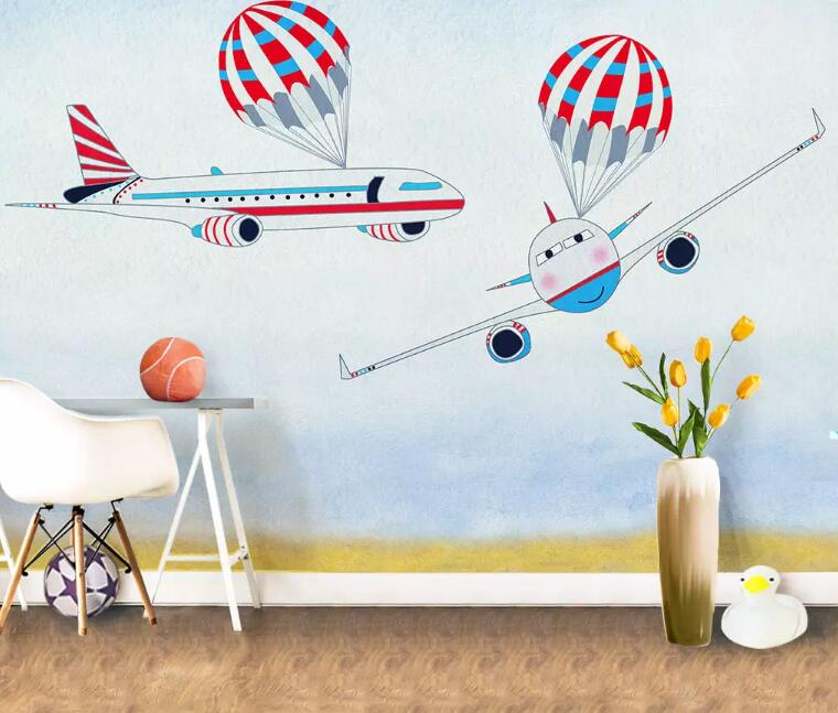 3D Cute Plane WG92 Wall Murals Wallpaper AJ Wallpaper 2 