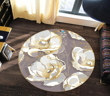 3D Phnom Penh Flower 296 Round Non Slip Rug Mat Mat AJ Creativity Home 