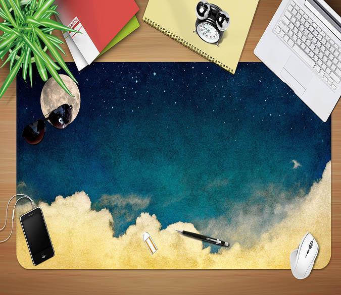 3D Moon Stars 160 Desk Mat Mat AJ Creativity Home 