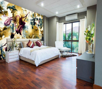 3D Leaf Painting 064 Wallpaper AJ Wallpaper 