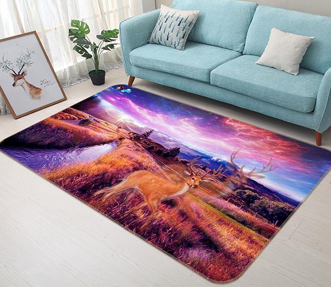 3D Field Deer 339 Non Slip Rug Mat Mat AJ Creativity Home 