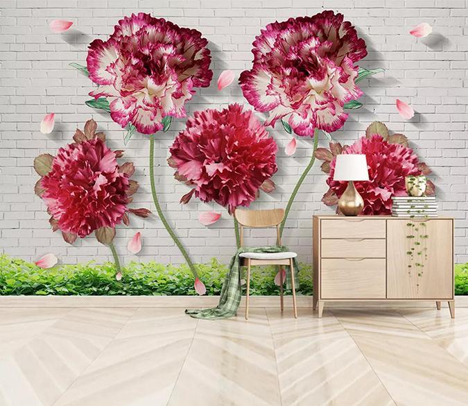 3D Safflower Petal 287 Wallpaper AJ Wallpaper 