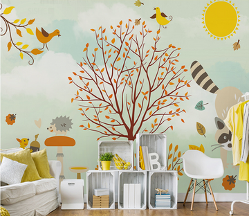 3D Sun Tree 202 Wallpaper AJ Wallpaper 