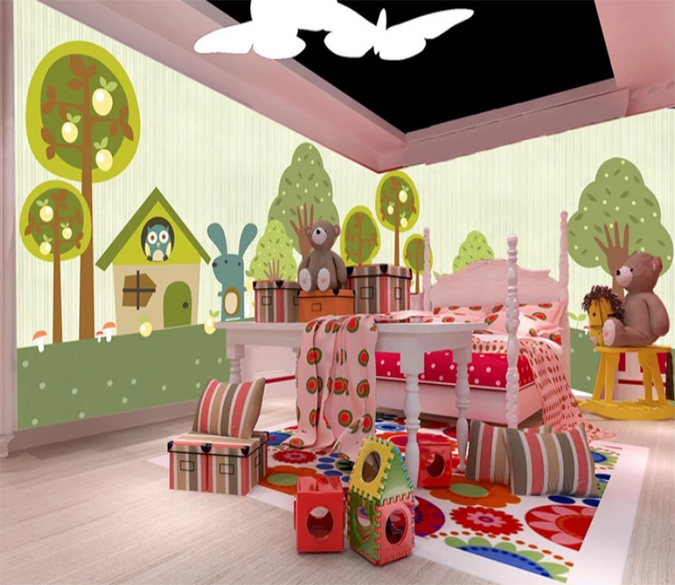 3D Green Tree Rabbit 725 Wallpaper AJ Wallpaper 2 