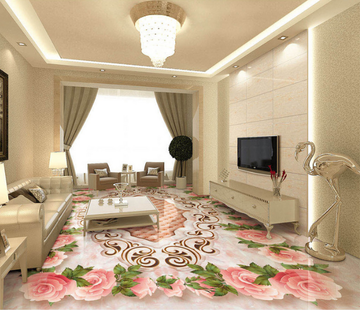 3D Full Bloom 283 Floor Mural Wallpaper AJ Wallpaper 2 