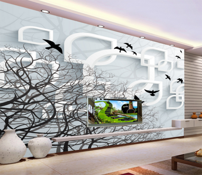 3D Bird Tree 219 Wallpaper AJ Wallpaper 