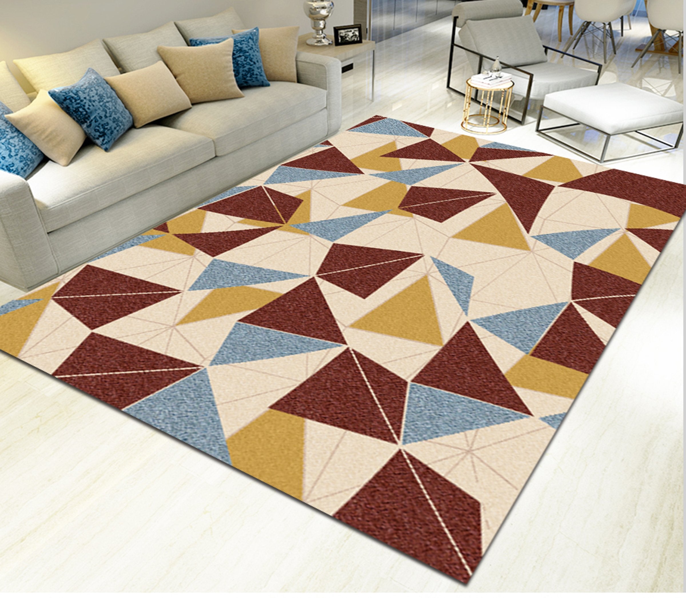 3D Colored Diamond WG568 Non Slip Rug Mat Mat AJ Creativity Home 